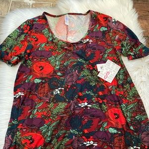 NEW Lularoe Perfect Poppy Tee Tunic Sm
